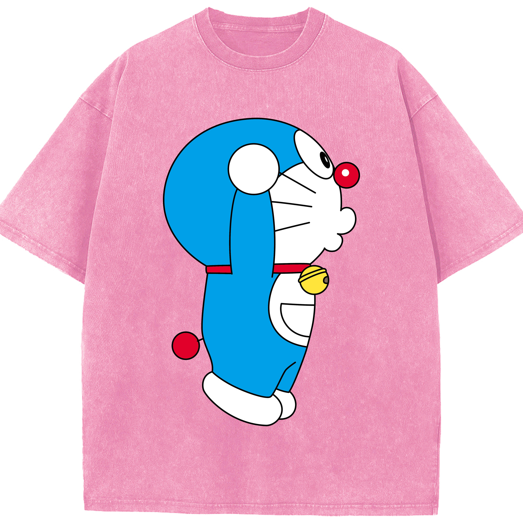 （画像用） ドラえもん Doraemon 綿100% ヴィンテージ風 半袖Tシャツ（フロントプリント）
